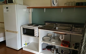 cooking facilities of kitchen cabins